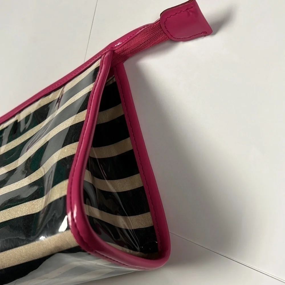 Kate Spade Large Heddy Thalia Striped Glazed Clutch Bag